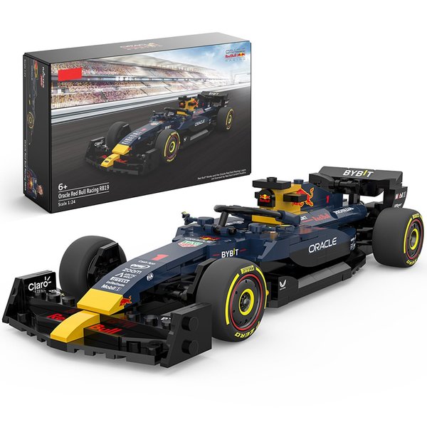 YYC 1:24 Oracle RedBull F1 RB19 Race Car Model Building Kit, Formula One Collectible Sports Car Construction Set with 333 Pcs Bricks, Birthday Gift for Boys, Girls, and Kids Ages 6+ Blue