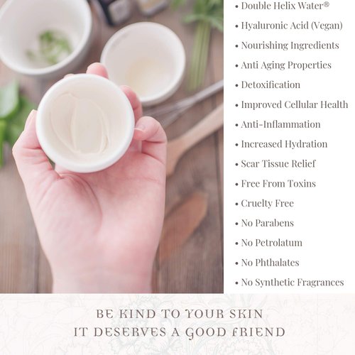 Martine: Pure & Simple Anti-Aging Wrinkle Cream For Day Use Under Makeup, Made With Double Helix Water And Botanical Ingredients Such As Organic Coconut Oil And Organic Sunflower Oil (2 oz, 50g)