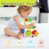 Mignonlique Activity Cube, Busy Cube for Children Over 18 Months, Travel Toys for Toddlers 1-3, Montessori Toys, 10 in 1 Multi-Functional Busy Board, Children's New Year's First Birthday Gift.