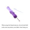 HAHIYO 5.3Inches 1PCs Purple Rubber Seam Ripper Ergonomic Grip Thread Stitch Remover Tool Sewing Stitch Cutter Thread Ripper Unpicker Sewing Accessory&Supply for Crafting Notions Quilting Sewing Hem