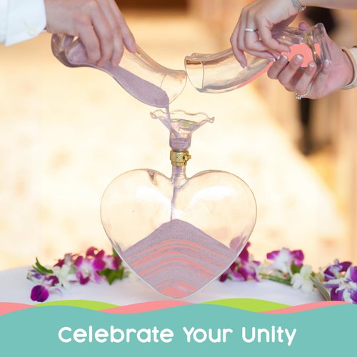 Sandsational Sparkle Wild Orchid Unity Sand, 1 LB (16 oz), Colored Sand for Weddings, Vase Filler, Home Décor, Craft Sand, Aquarium Sand, and More