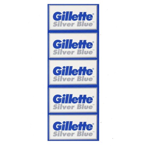 50 Silver Blue Double Edge Razor Stainless Blades Made in Russia