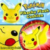 Pokemon 3D Pikachu Plush Pillow Cushion for Sofa or Bed Kids Bedroom Accessories Soft Anime Plushie 17.72 x 17.72