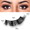 LuckForever 8D False Eyelashes Faux Mink Lashes Full Wispy Fake Eyelash Extension Natural Look Lash Fluffy False Eye Lashes 5 Pairs Long Thick Volume Curly Eyelashes Reusable Eye Lash Pack