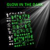 TailaiMei 15 Sheets Halloween Nail Stickers Glow in The Dark, Fluorescent Design Nail Decals, Self-Adhesive DIY Nail Art Tips for Women Manicure