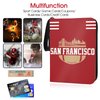 KivolFun San Francisco Football Card Binder with Sleeves, 400 Pocket, 3 Ring, Waterproof, Dustproof, Durable