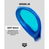 Arena Unisex Youth Spider Junior Swim Goggles Girls and Boys Ages 6 to 12 No Fog Non-Mirror Lens Easy to Adjust Strap No Leak, Navy/Clear/Citronella