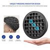 FIABC Silicone Curl Brush,Africa Comb,Magic Curly Hair Brush Twist Hair,Afro Pick,Men Women Boys Girls Wave Curler Tool,1 Set Black