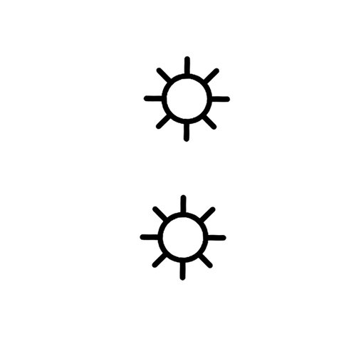 Simply Inked Minimal Temporary Tattoo Designs (Minimal Sun)