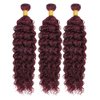 99J Human Hair Bundles Burgundy Water Wave Human Hair Bundles Brazilian Unprocessed Virgin Hair 3 Bundles 20 22 24 Inch 99J Water Wave Bundles Wine Red Bundles Remy Hair Extensions