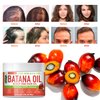 Raw Batana Oil for Hair Growth – 100% Organic Cold-Pressed Batana Oil from Honduras – Pure Unrefined Hair Mask for Women & Men to Enhance Thickness, Prevent Hair Loss, and Repair Split Ends