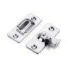 WANLIAN Door Hasp Latch 90 Degree, Stainless Steel Safety Angle Locking Latch for Push/Sliding/Barn Door, Satin Nickel