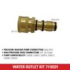 Simpson Cleaning 7110331 Replacement Water Outlet Kit for AAA Pressure Washer Pumps, Gold
