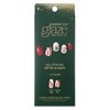 Dashing Diva Glaze Nail Strips - Jolly and Bright | Works with Any LED Nail Lamp | Long Lasting, Chip Resistant, Semicured Gel Nail Strips | Contains 34 Salon Quality Nail Wraps, 2 Prep Pad, 1 Nail File