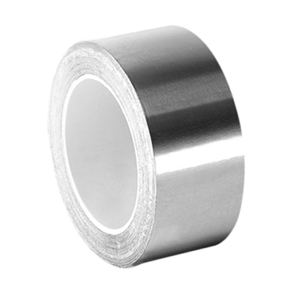 TC862 Silver High-Temperature Stainless Steel Tape –0.75 in x 9 ftt. Non-Magnetic Acrylic Adhesive Foil Tape. Safety Tapes