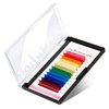 Beauty7 Colored Lash Extensions Rainbow Lashes Easy Fan 12 Colors Lashes Self Fanning Ombre Lash Extensions D+ Curl 0.05mm thickness 15mm Dramatic Eyelashes Extension