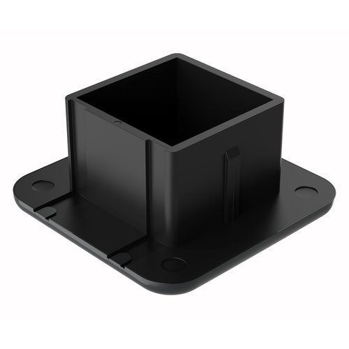 American Black Metal Flag Trailer Hitch Cover - Patriotic Flag Plug (Black, Fits 2'' Receivers)