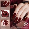 GAOY 23 Pcs Fall Gel Nail Polish Kit, Brown Colors UV Gel Nail Polish Set with Glossy & Matte Top Coat and Base Coat for Nail Art Home DIY Gel Nail Kit
