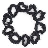 Set of 24 Black Satin Hair Scrunchies for Women Elastic Hair Ties Small Hair Bobbles Fabric Hair Bands Ponytail Holder Girls Hair Accessories
