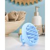 BEAUTLOHAS. Silicone Scalp Massager Shampoo Brush, Shower Scalp Scrubber with Soft Bristles, Scalp Brush for Hair Growth & Dandruff Treatment, Wet Dry Hair Massager for All Hair Types of Women (Blue)