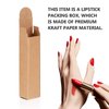 EXCEART 50Pcs Kraft Paper Lipstick Boxes, Essential Oil Packaging Boxes, DIY Supplies Beauty Accessories Makeup Organzier Tube Storage Lip Gloss Boxes
