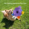 SVIEILLES Furry Fellow Snuffle Ball Interactive Dog Toy with Hidden Treats for Slow Food Training and Playtime Fun Dog Slow Food Training to Relieve Boredom and Stimulating (Purple)