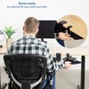 VIVO Desk Clamp Adjustable Computer Mouse Pad and Device Holder Extended Rotating Platform Tray, Fits up to 2 inch Desktops, Black, MOUNT-MS01A