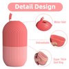 Molpafe Ice Roller for Face and Eye,Upgraded Ice Face Roller,Facial Beauty Ice Roller Skin Care Tools, Ice Facial Cube, Ice Holder Mold Face Puffiness Relief Massage Skin Care Tools (Pink)