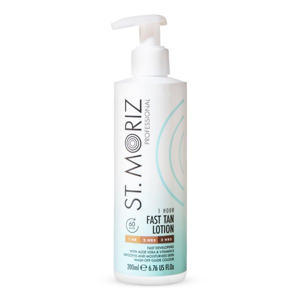 St Moriz Professional 1 Hour Fast Self Tanner Lotion - Light to Dark Self Tan - Express Fake Tan - Cruelty-Free Sunless Instant Self Tanning Lotion - With Aloe Vera & Vitamin E (6.76 fl oz)