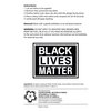 Black Lives Matter Temporary Tattoos. 1-1/2" W x 1-1/8" H.
