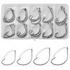 Wacky Weedless Hooks Bass Fishing Hooks Weedless Worm Hooks Wide Gap Wacky Worm Fishing Hook for Wacky Rig Worm Lures Freshwater Saltwater