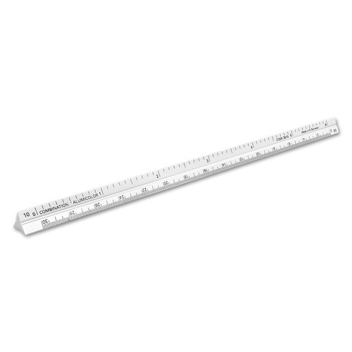 Alumicolor 3610-1 Aluminum Combination Pocket Scale, 6IN, Silver