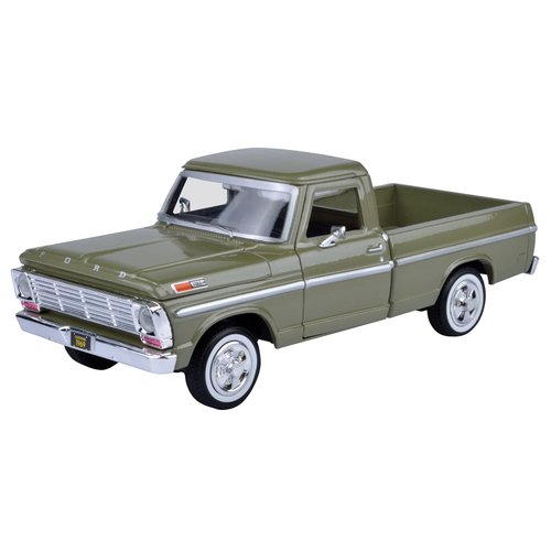 Motor Max 1969 Ford F-100 Pickup, Green - Motormax Premium American 79315-1/24 Scale Diecast Model Car