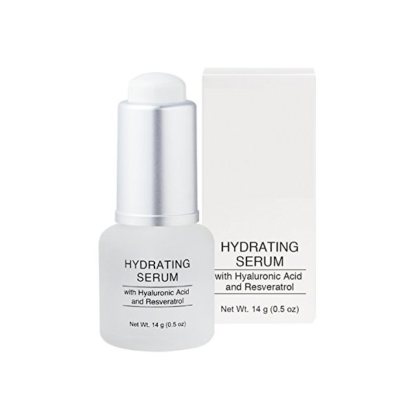 Jolie Hydrating Face Serum - Hyaluronic Acid & Resveratrol - Concentrated Hydrating Face Serum with Vitamin C + E - Anti-Aging- Paraben Free - Cruelty Free - 14g
