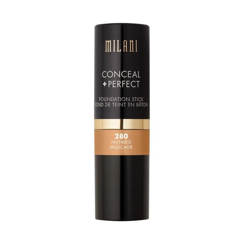 Milani Conceal + Perfect Foundation Stick - Nutmeg (0.46 Ounce) Vegan, Cruelty-Free Cream Foundation - Cover Under-Eye Circles, Blemishes & Skin Discoloration for a Flawless Finish