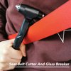 WONDER POINT Car Window Breaker, Glass Breaker and Seatbelt Cutter, Emergency Car Glass Safety Hammer, Window Punch Seatbelt Cutter for Family Rescue & Auto Escape Tools, Black