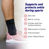 Neo-G Airflow Ankle Compression Sleeve - Sports, Daily Wear - Compression Ankle Brace, Tendonitis Support, Compression Ankle Support for Weak Ankles and Joint Pain - Airflow - M - Black