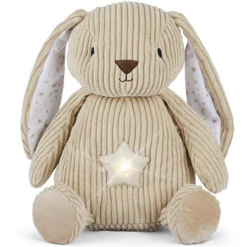 Litti City LED Plush Bunny Starlight Projector - Light Up Stuffed Bunny Animal for Kids, Night Light Plush Toy Bunny, Star/Moon Pattern - Bunny Stuffed Animal Night Light Up Toy, 13"