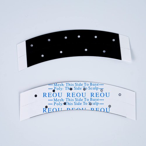 36 Pieces Black Hole Punch Lace Wig Tape Double-Sided Waterproof Adhesive Tape for Lace Wig Toupee Hairpiece (Black with Hole) …