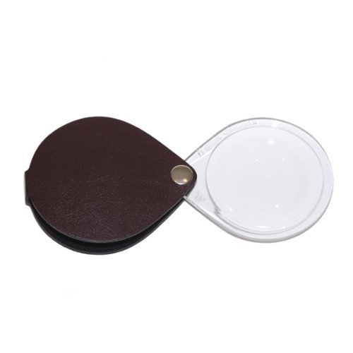 3.5X Eschenbach Leather Folding Teardrop Pocket Magnifier