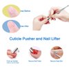 HIFAU 8PCS Premium Cuticle Nippers Pusher Manicure Tools Set, Professional Ingrown Toenail File, Cuticle Remover Trimmer Cutters Tool Gel Nail Art Kit, Stainless Steel, Travel, Gift