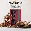 HERBOGANIC Black Soap with Cocoa Butter and Vitamin E | Natural Bar Soap for Face and Body | Relaxing and Nourishing | Gentle for Men and Women | 5 Oz (Pack of 6)…