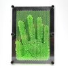 PowerTRC 3D Pin Art Sculpture Pin Impression Toy 8"X6" Hand Mold | Novelty Gifts | Green