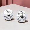 Funny Date Night Dice Anniversary Wedding Gifts for Him Her Valentines Engagement Christmas Bride Shower Gifts for Boyfriend Girlfriend Foodie Steel Dice Ideas (2pcs(Time+Move))