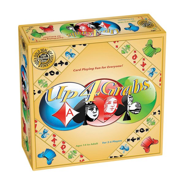 Up 4 Grabs – The Wild Card-Playing Board Game Packed with Twists and Turns – Classic Family & Adult Game Night Fun