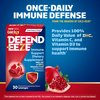 Defend-EEZE Immune Support Dietary Supplement Lozenges, 100% Daily Value of Zinc, Vitamins C & D per Dose, with Echinacea & Elderberry, Pomegranate Flavor, 30 Lozenges