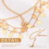 Aukmla Sequin Gold Head Chain Snake Headpiece Hair Chain Festival Costume Headband Hair Accessories for Women