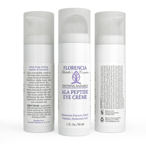 ALA Peptide Eye Cream - Anti Aging Under Eye Repair Cream for Wrinkles, Fine Lines, Dryness. Nourishing, Firming, Hydrating & Moisturizing, Soothing Eye Cream with Hyaluronic Acid & Peptides