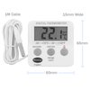 Refrigerator Thermometer Digital - Fridge and Freezer Alarm Alert When Temperatures Drop - Ideal Fridge Freezer Thermometer with Alarm and Max Min