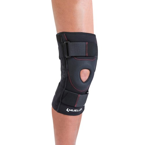 MUELLER Sports Medicine Patella Stabilizer Knee Brace, Knee Pain Relief Support for Men and Women, Ideal for Arthritis, Sprains, Black, Small